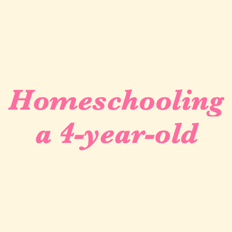 Homeschooled 4-year-old...where to begin?
