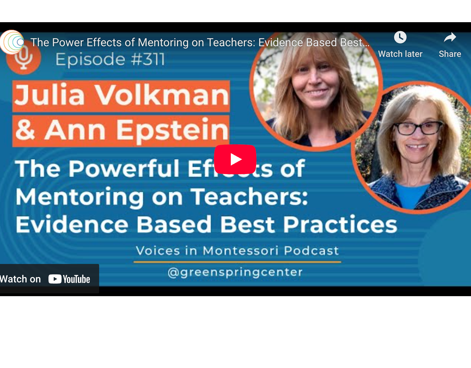 New Podcast: Teacher Mentoring Research