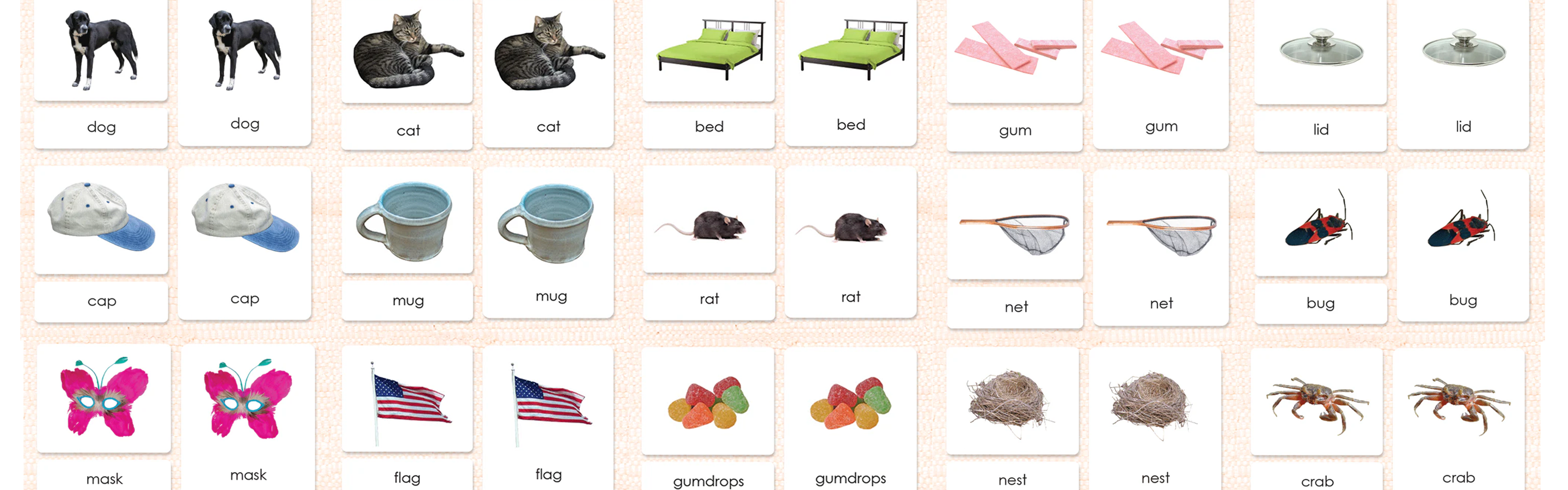 Phonetic 3-Part Cards