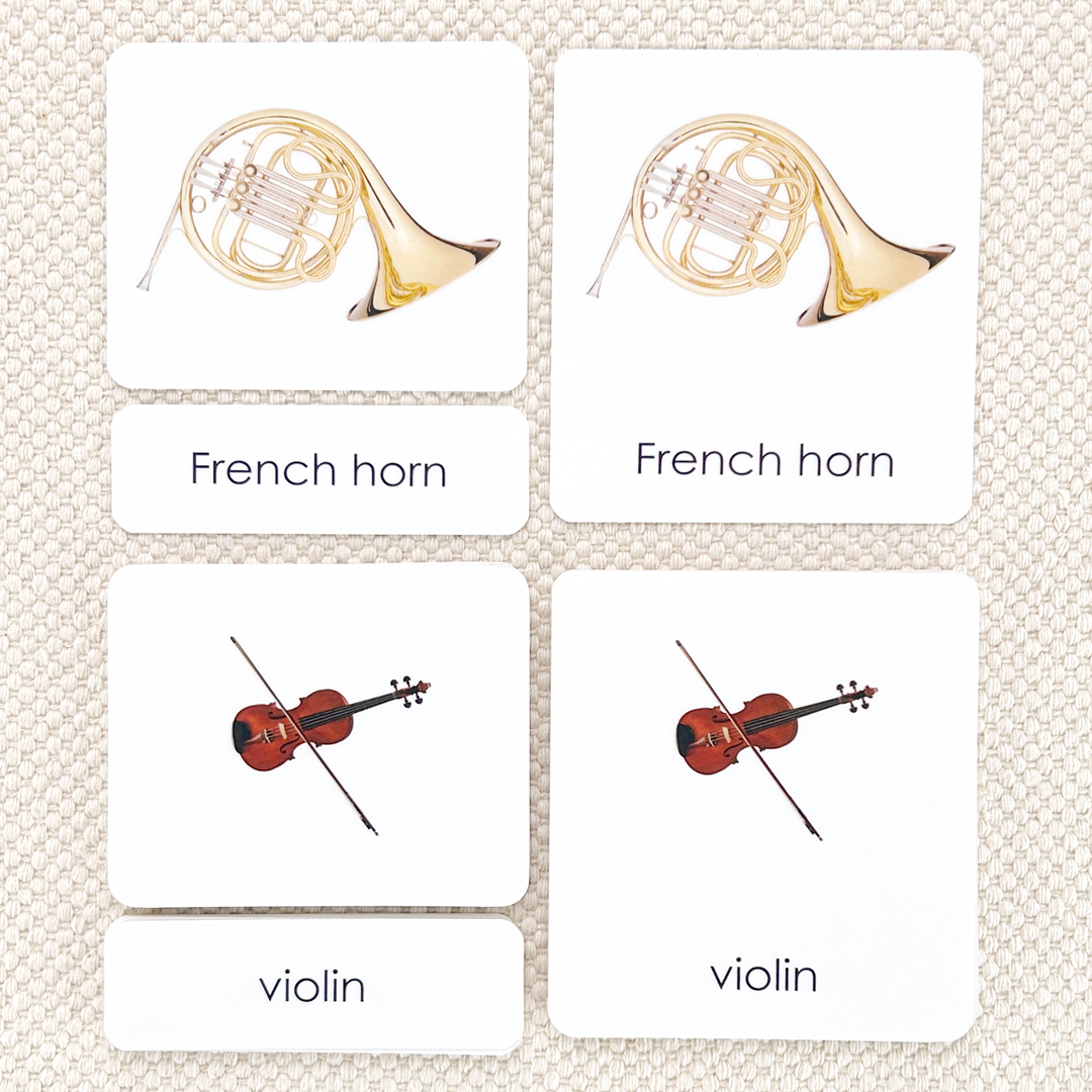 Orchestral Musical Instruments 3-Part Reading