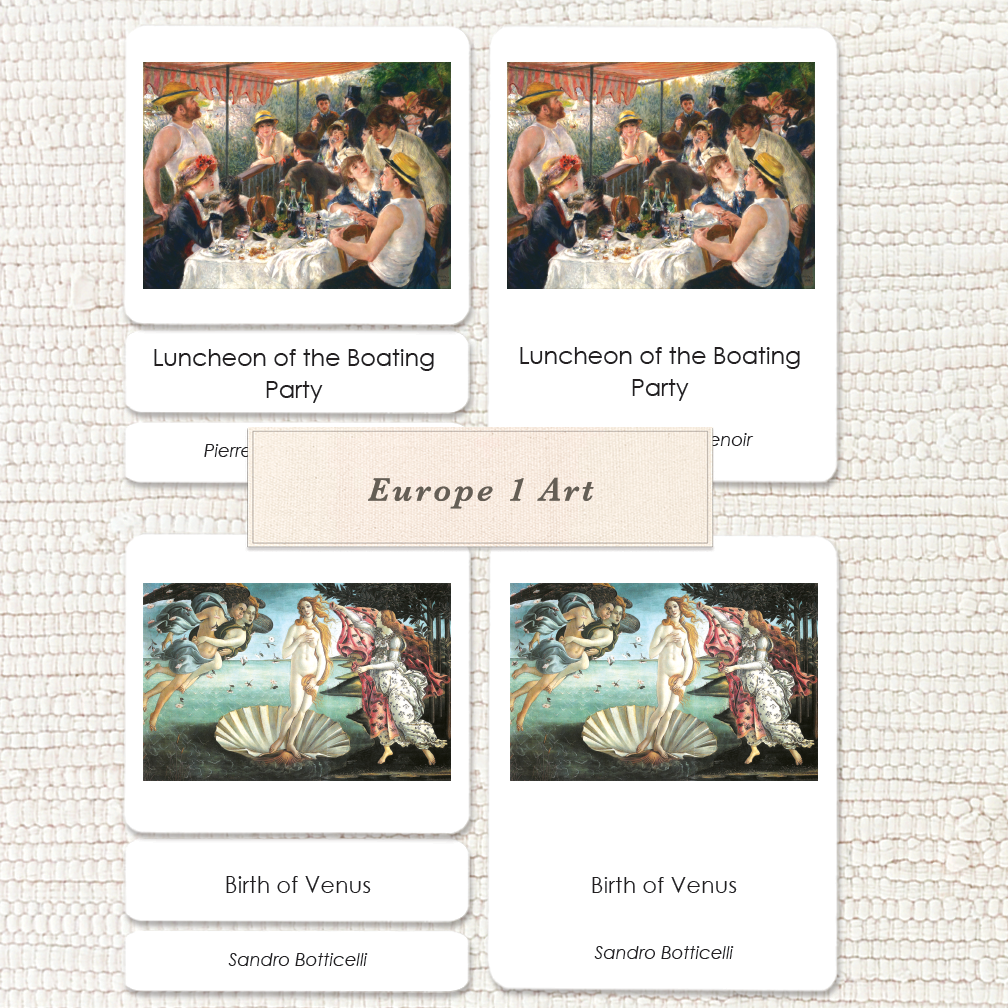 Fine Art 4-Part Cards - Maitri Learning