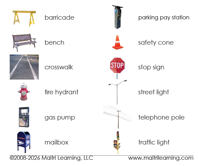 Around Town Vocabulary