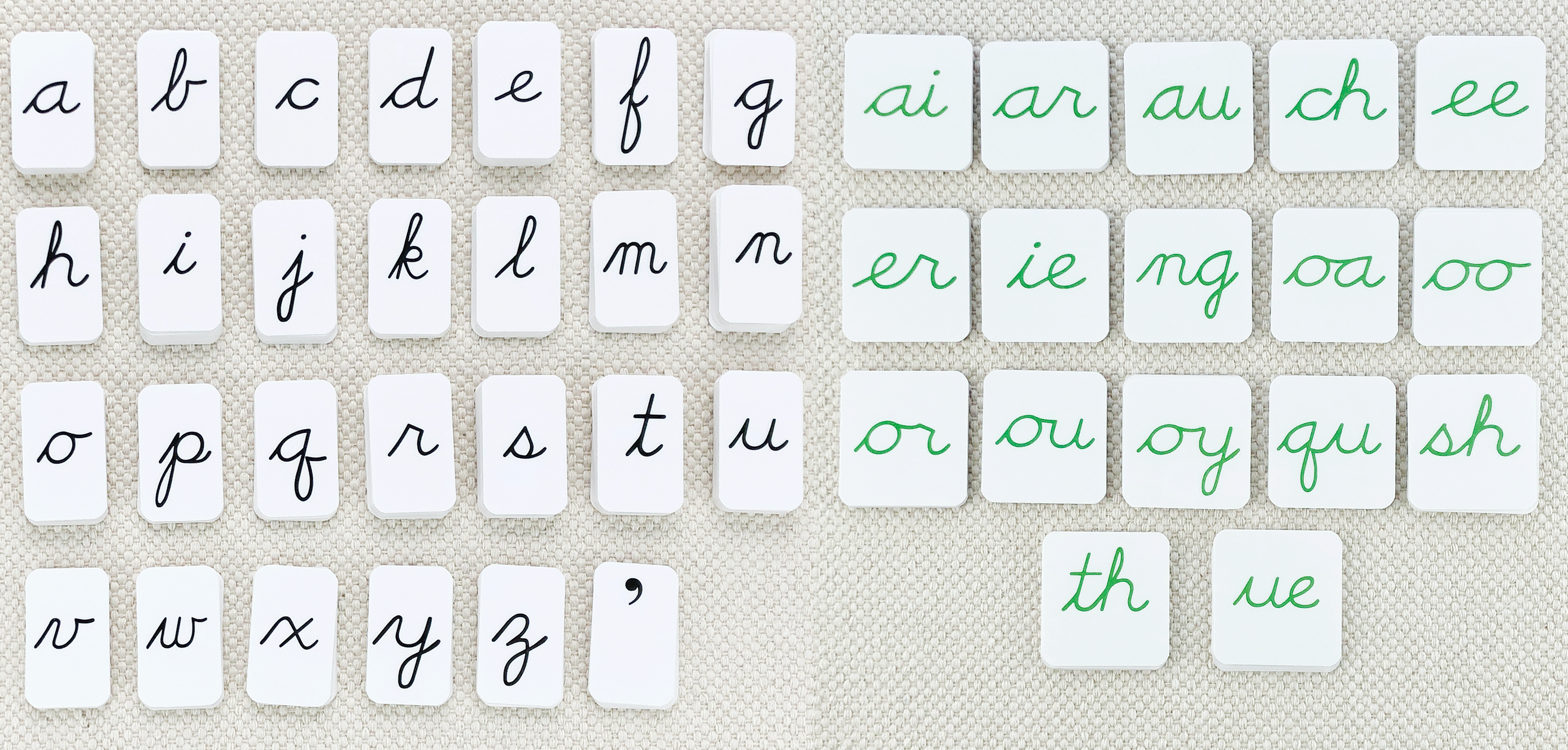 Phonogram Cursive Alphabet - Maitri Learning