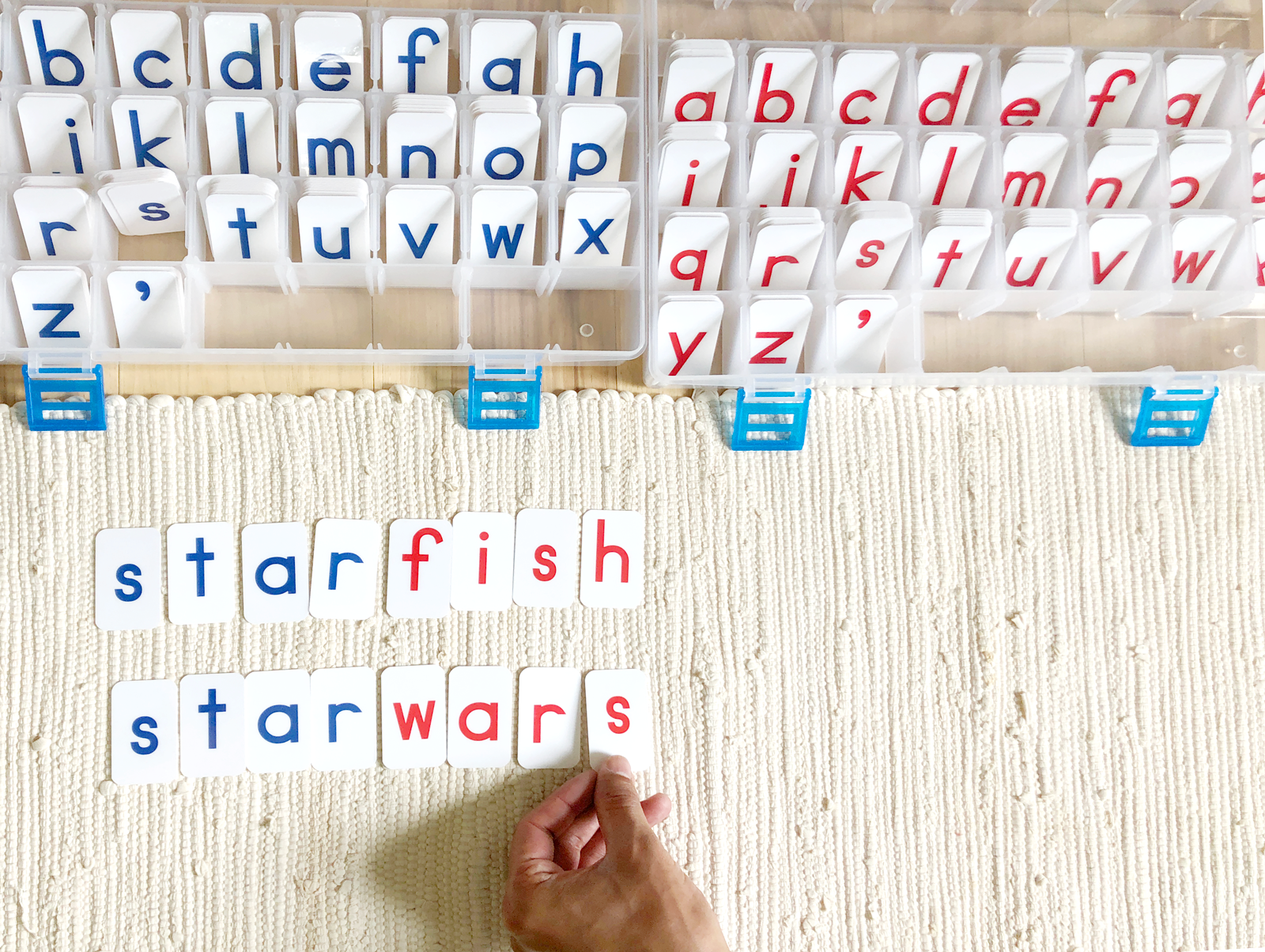Blue Print Movable Alphabet - Maitri Learning