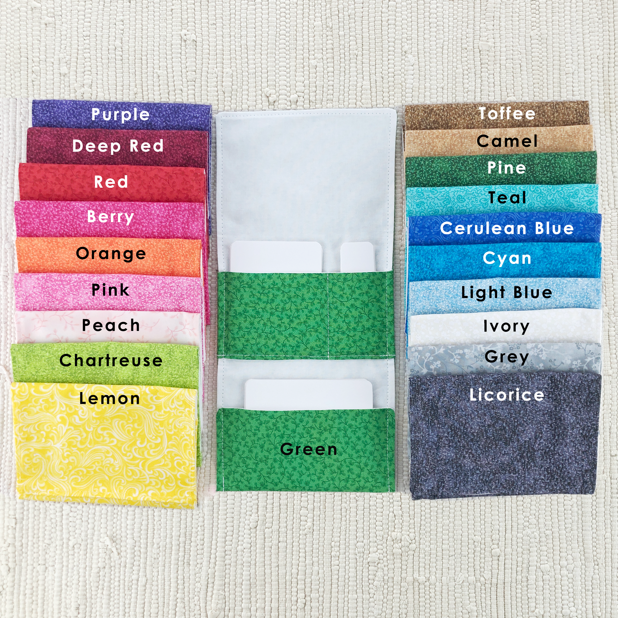 3-Pocket Fabric Organizer for Classroom Organization Set