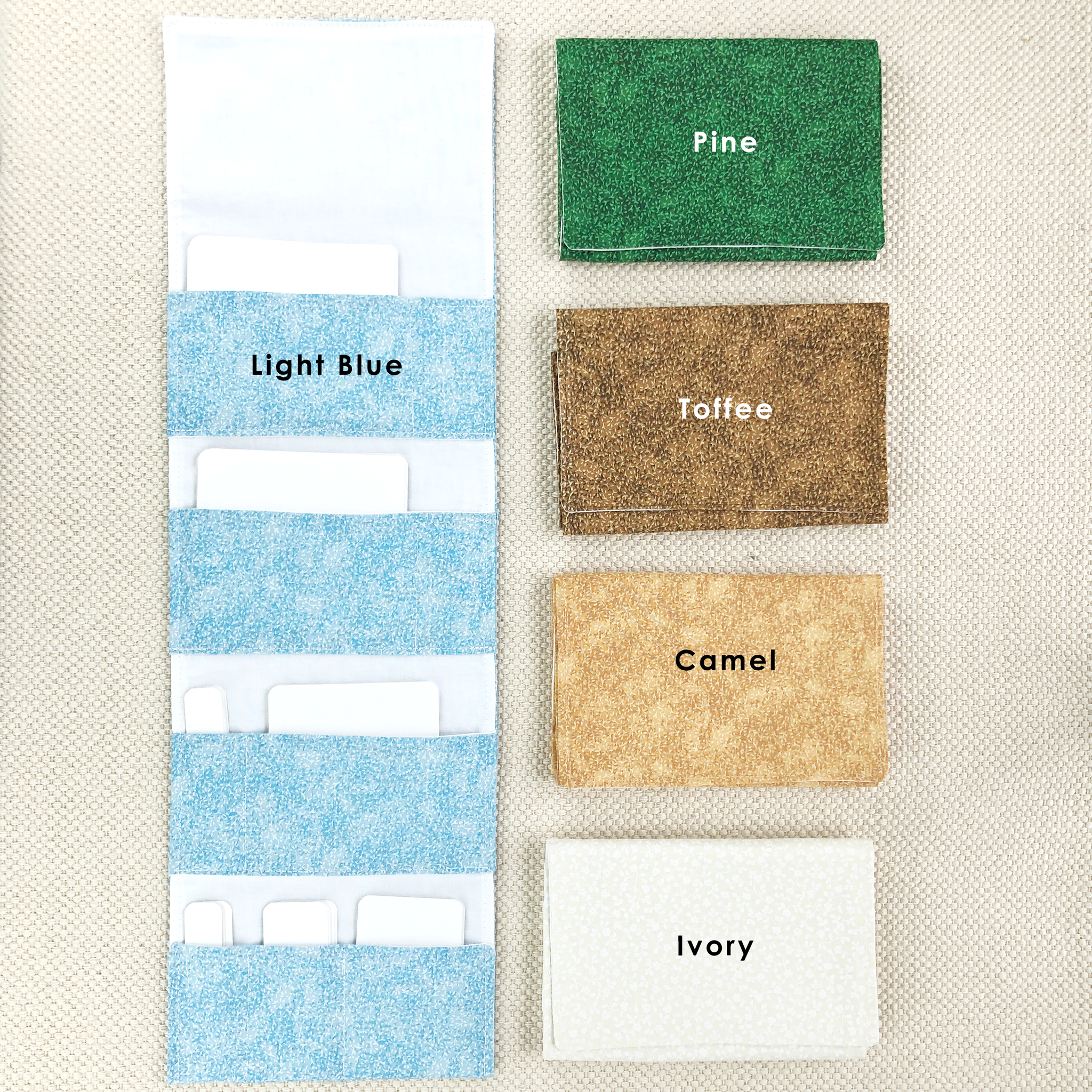 7-pocket Fabric Organizers for Classroom Organization set