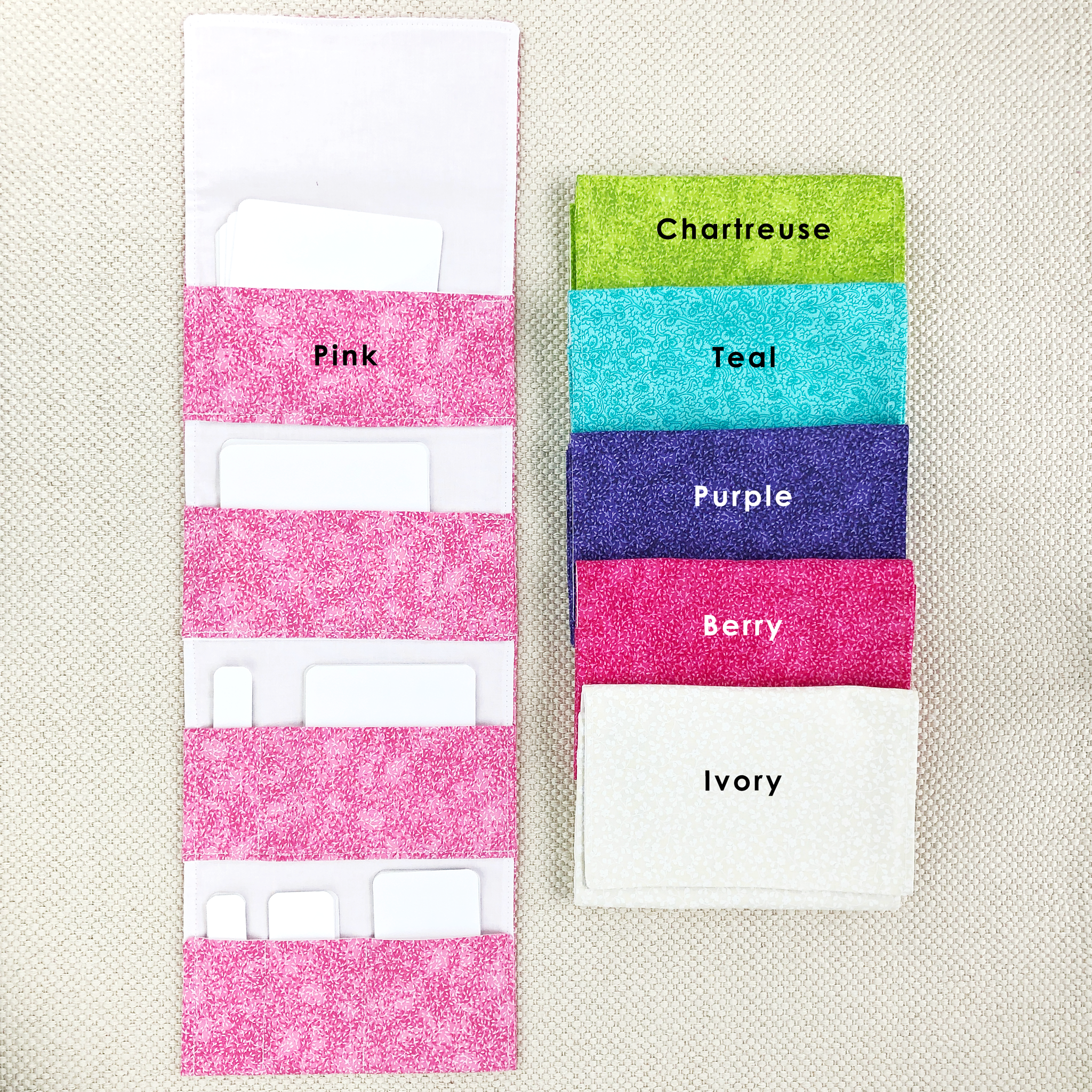 7-pocket Fabric Organizers for Classroom Organization set