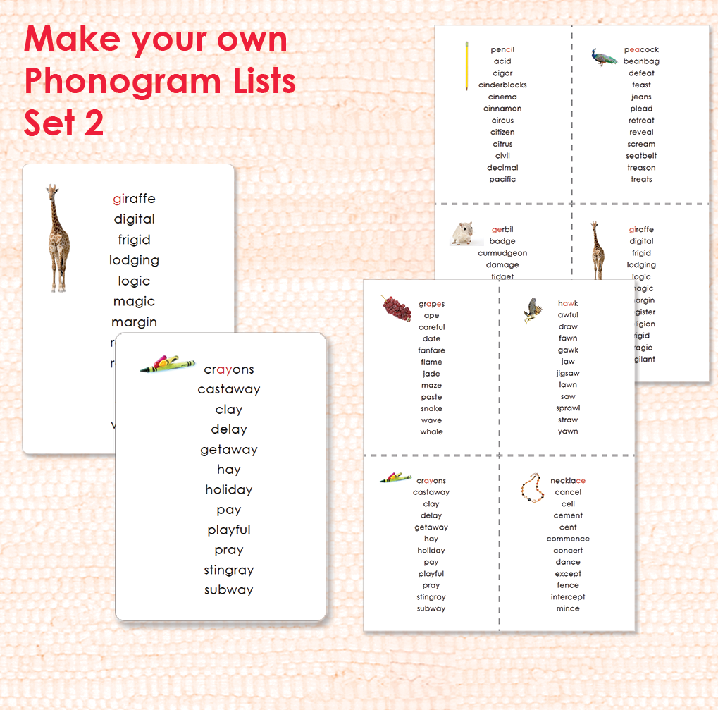 Phonogram Lists Digital - Maitri Learning