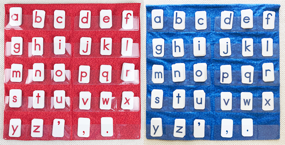 Blue Print Movable Alphabet