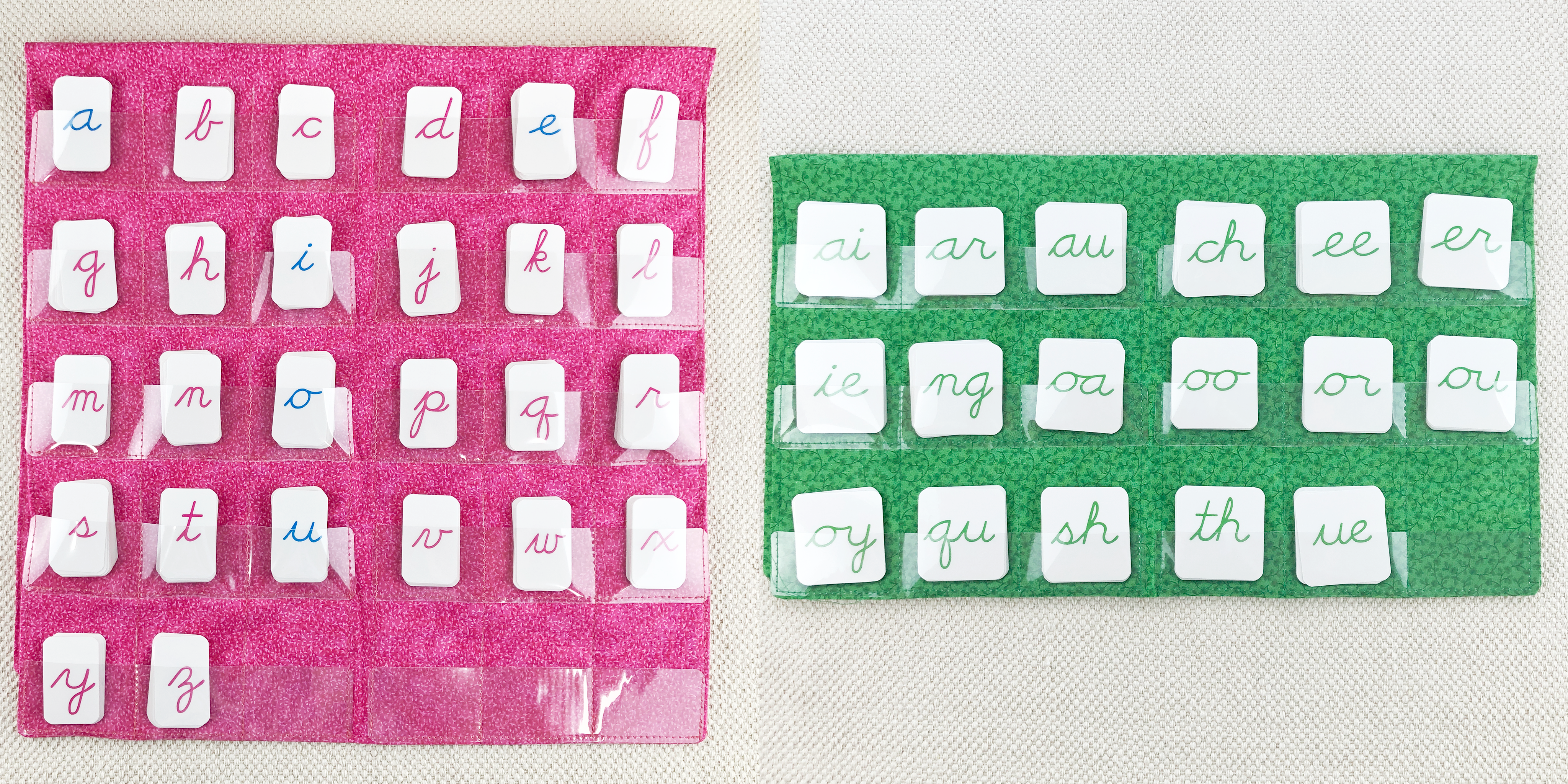 Traditional Cursive Movable Alphabet - Maitri Learning