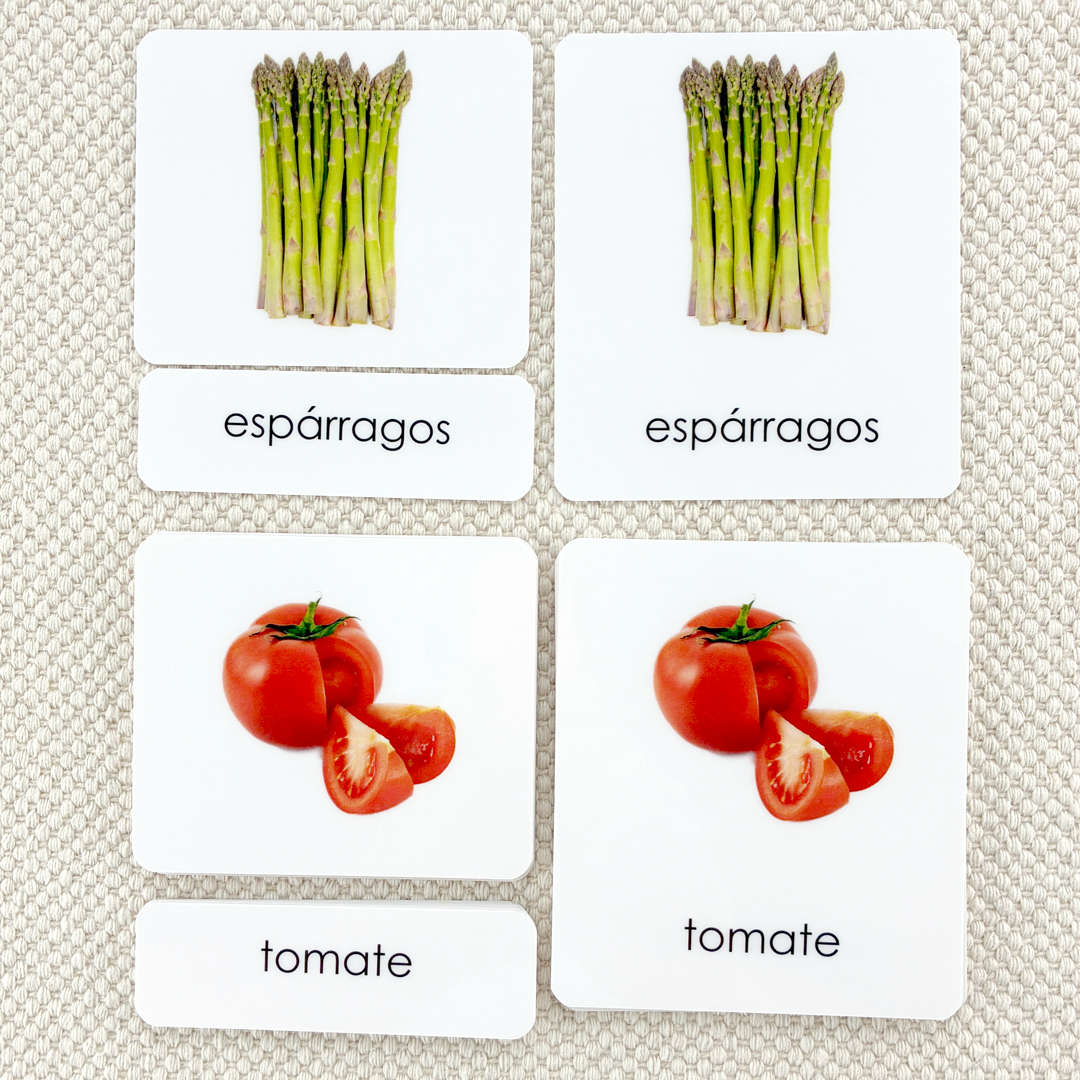 Spanish Vegetables 3-Part Reading