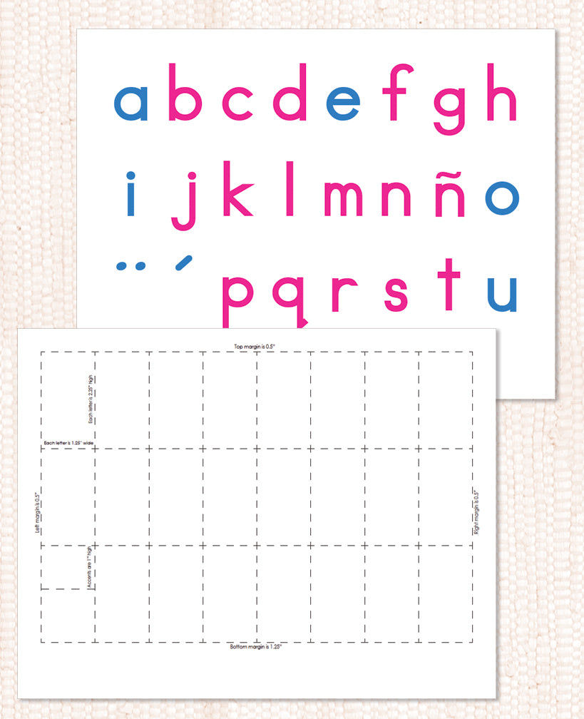 Spanish Movable Alphabet Digital - Maitri Learning