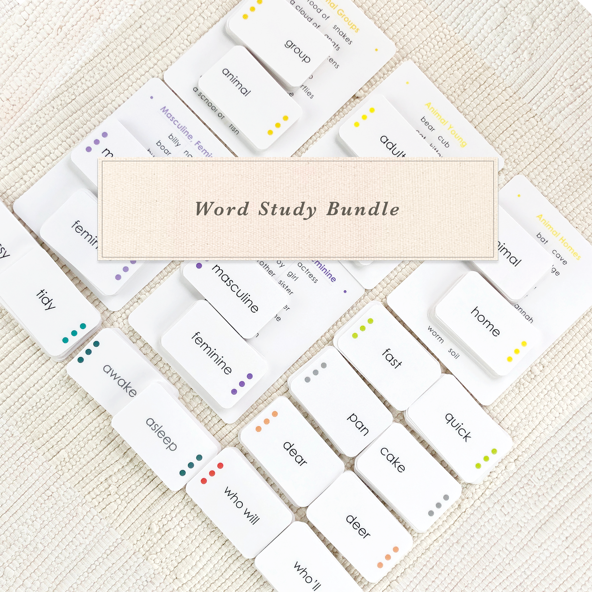 Imperfect Word Study Card Set - Maitri Learning