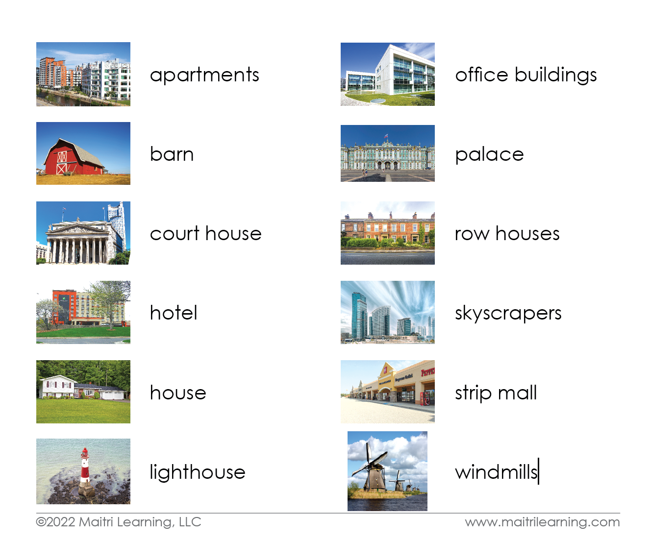 Buildings 3-Part Reading - Maitri Learning