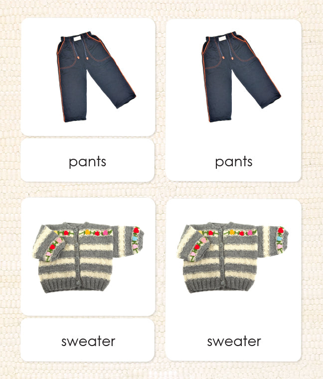 Clothing 3-Part Reading - Maitri Learning