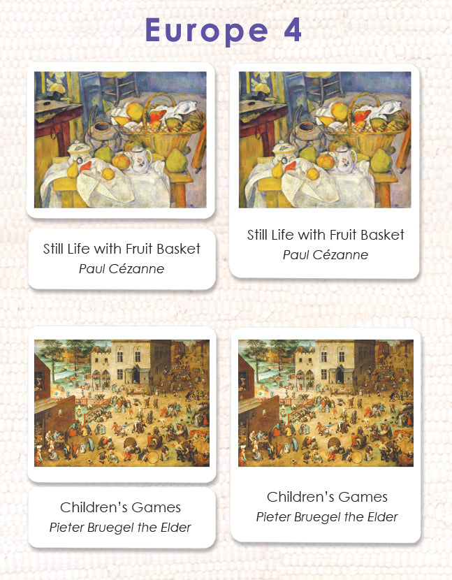 Fine Art 3-Part Cards from Maitri Learning Montessori