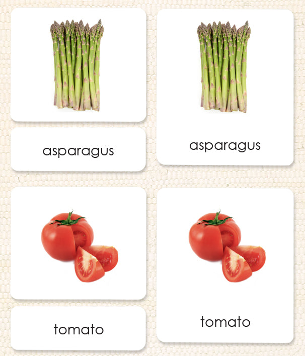 Vegetables 3-Part Reading - Maitri Learning
