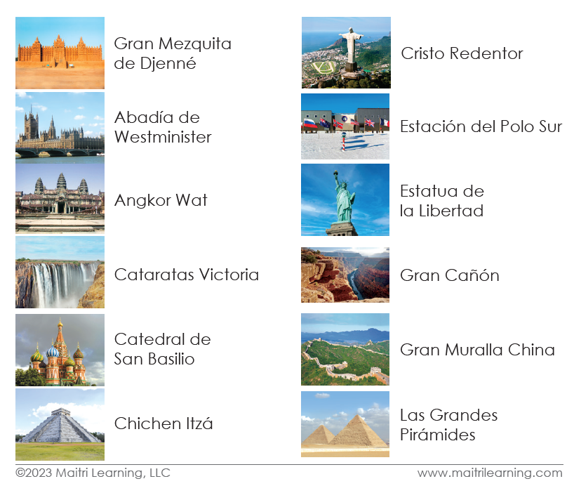 Imperfect Spanish World Landmarks 3-Part Reading - Maitri Learning