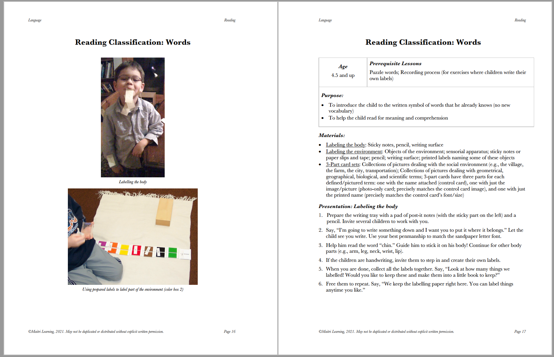 Language Album (EC) - Maitri Learning