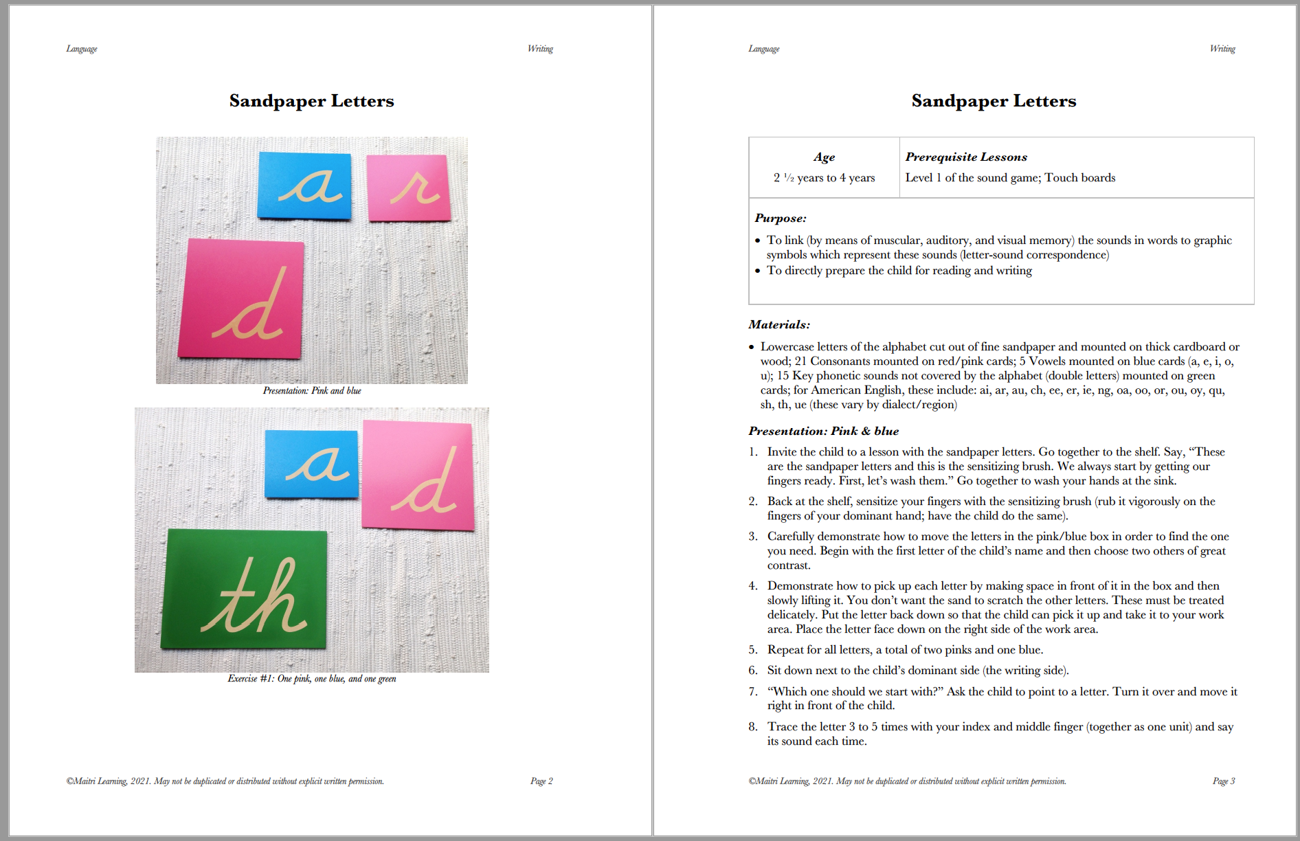Language Album (EC) - Maitri Learning