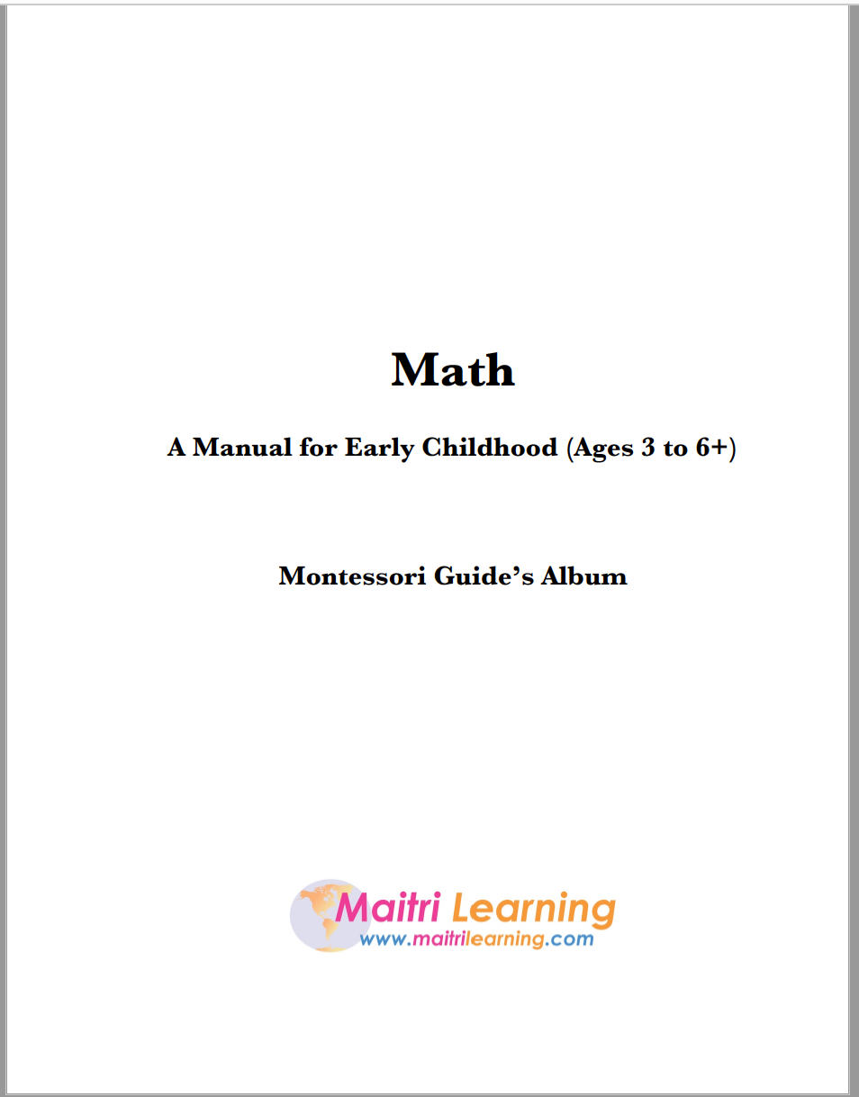 Math Album (EC) - Maitri Learning