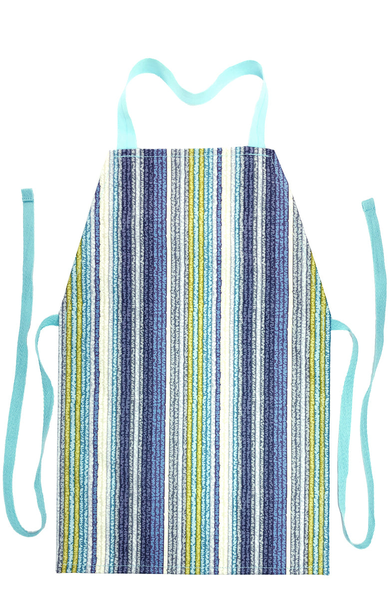Aqua Stripe Aprons - Maitri Learning