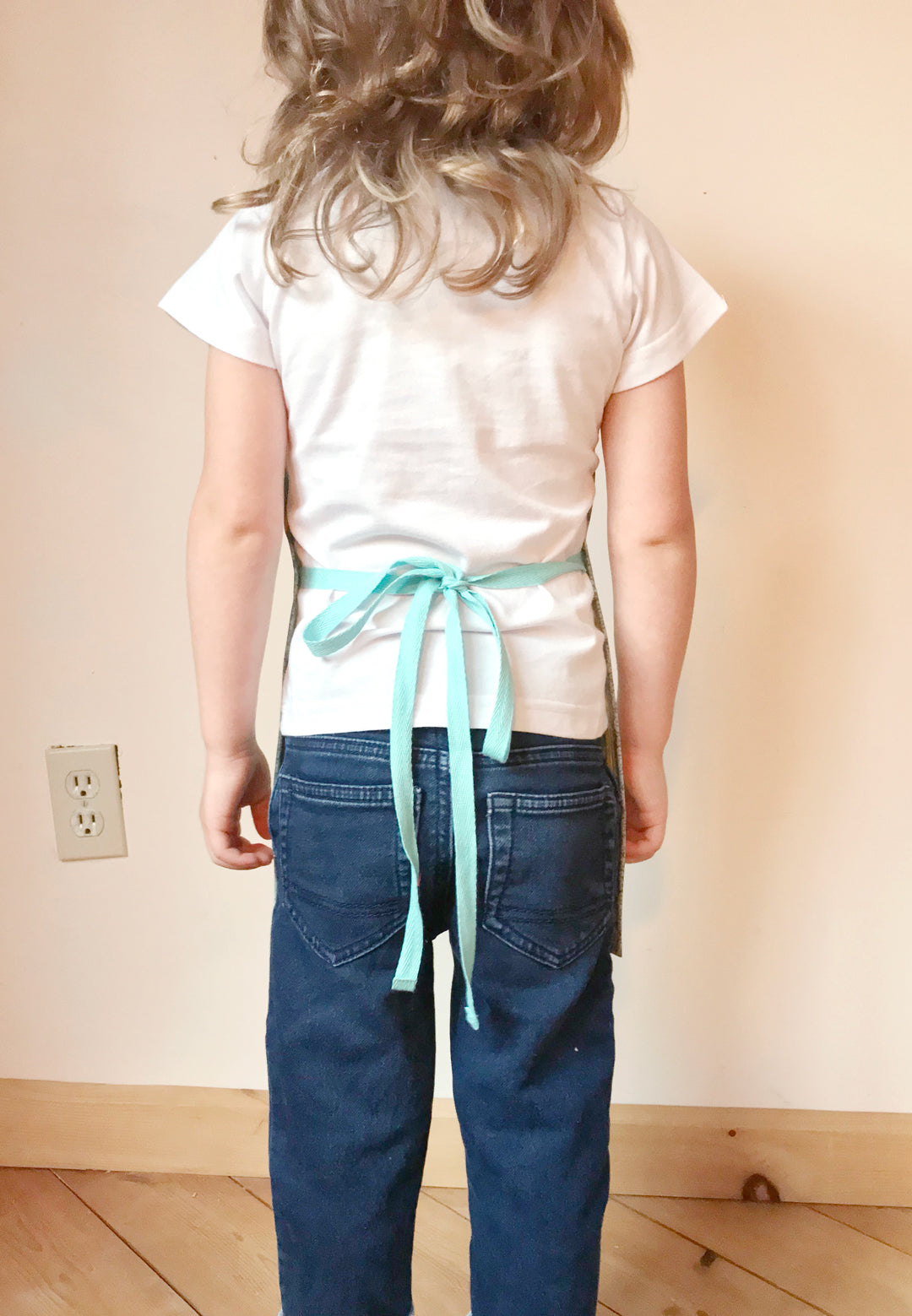 Aqua Stripe Aprons - Maitri Learning