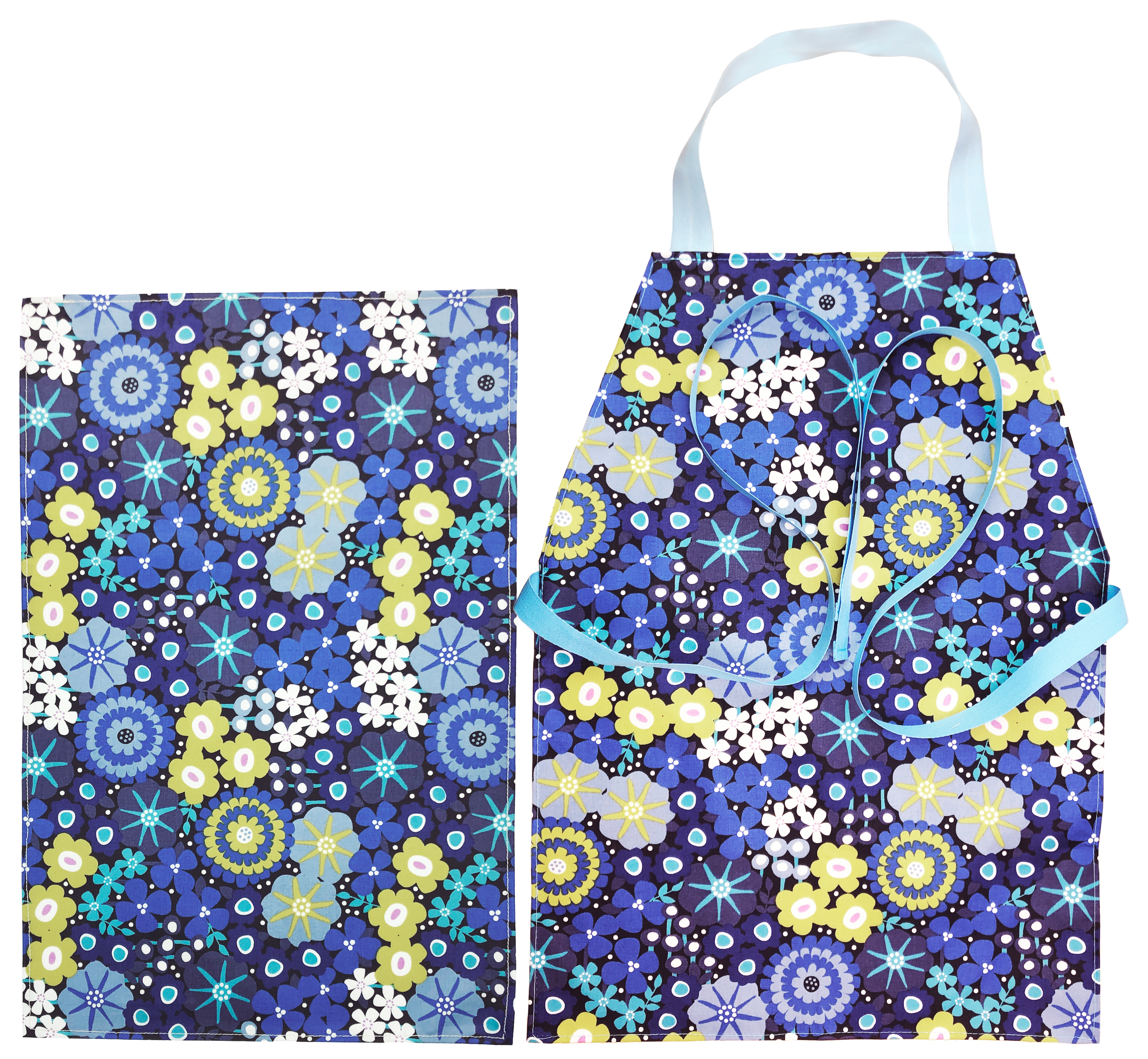 Blue Flower Aprons - Maitri Learning