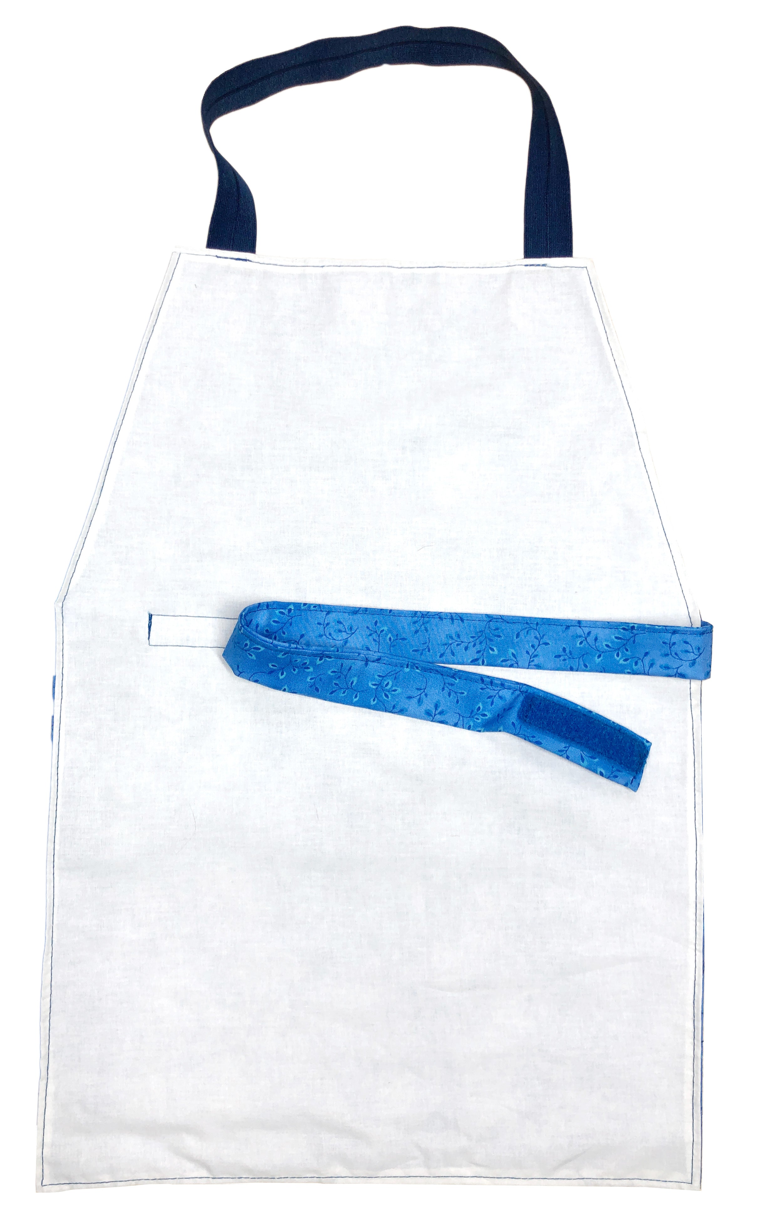 Cerulean Blue Cloth Apron - Maitri Learning