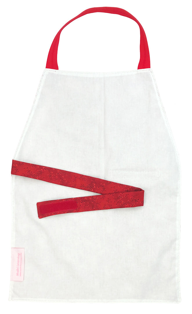 Red Cloth Apron - Maitri Learning