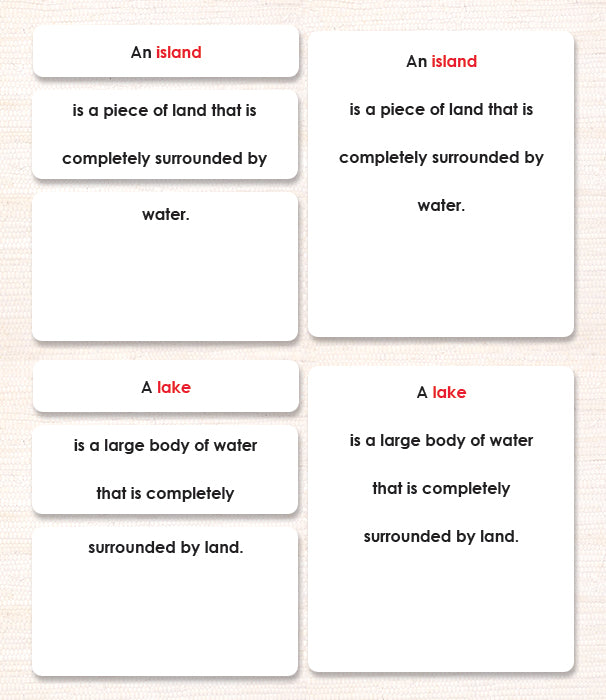 Land & Water 1 Definitions - Maitri Learning