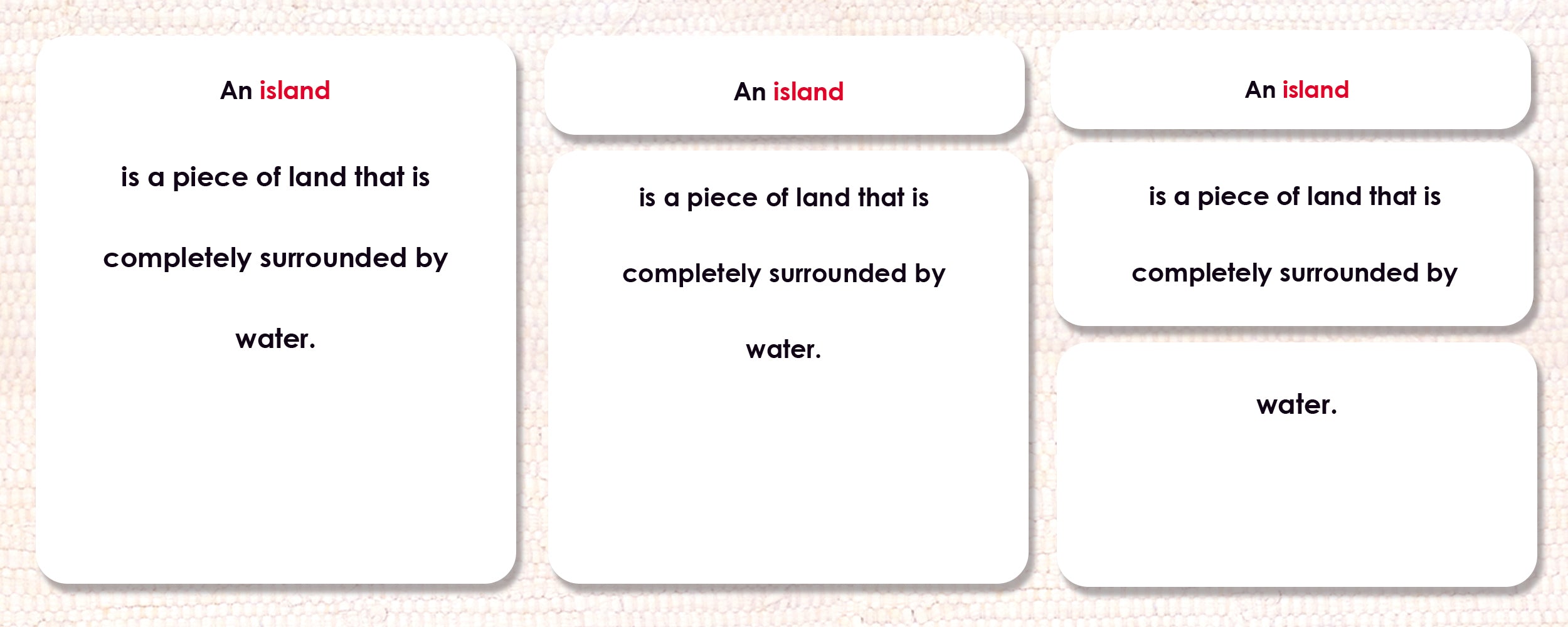 Imperfect Land & Water 1 Definitions - Maitri Learning
