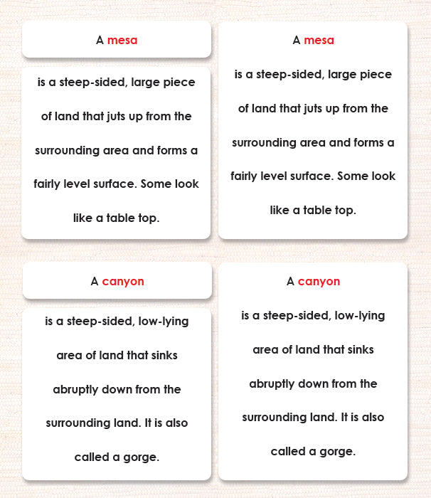Land & Water 2 Definitions - Maitri Learning