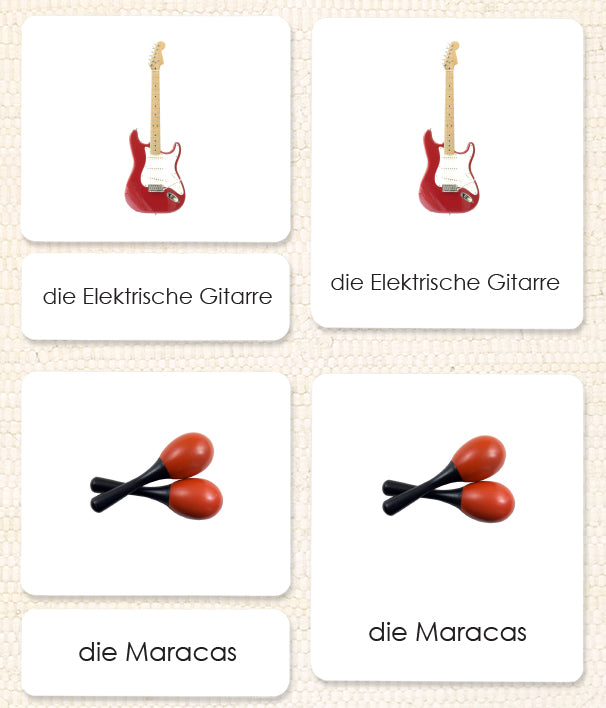 German Popular Musical Instruments 3-Part Reading - Maitri Learning