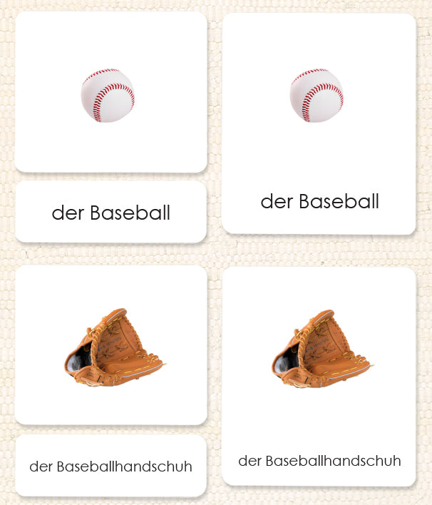German Sports Equipment 3-Part Reading - Maitri Learning