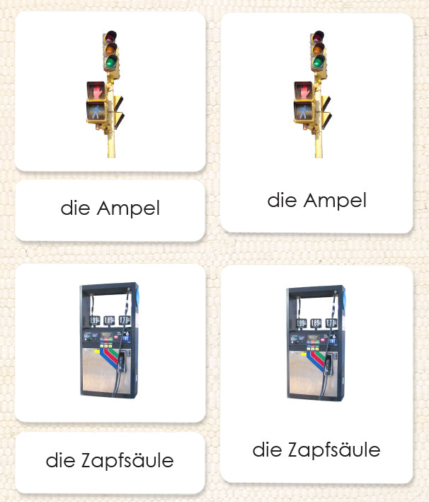 German Around Town 3-Part Reading - Maitri Learning