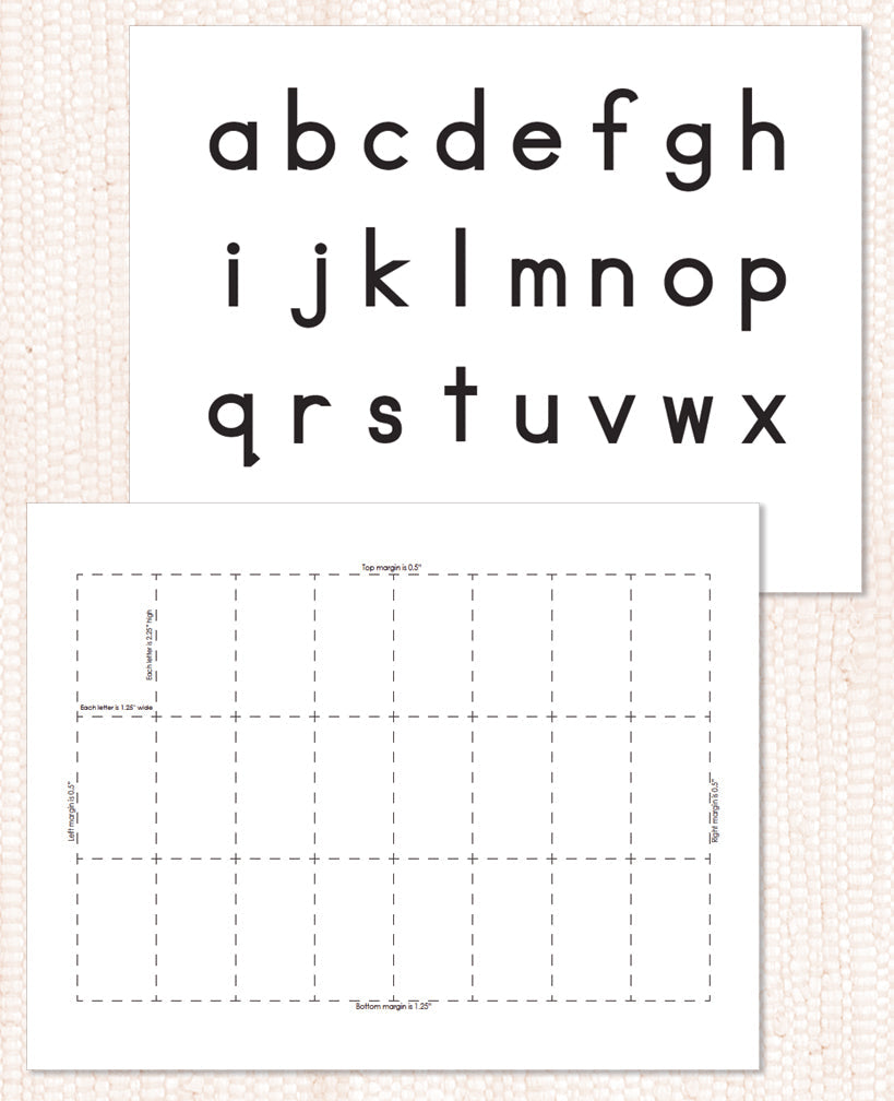 Black Movable Alphabet PDF Download - Maitri Learning