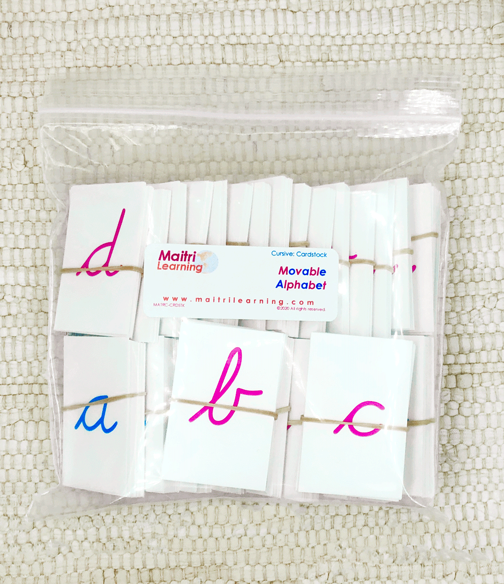 Cardstock Alphabet - Maitri Learning