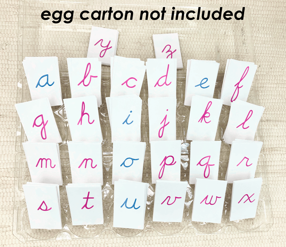 Cardstock Alphabet - Maitri Learning