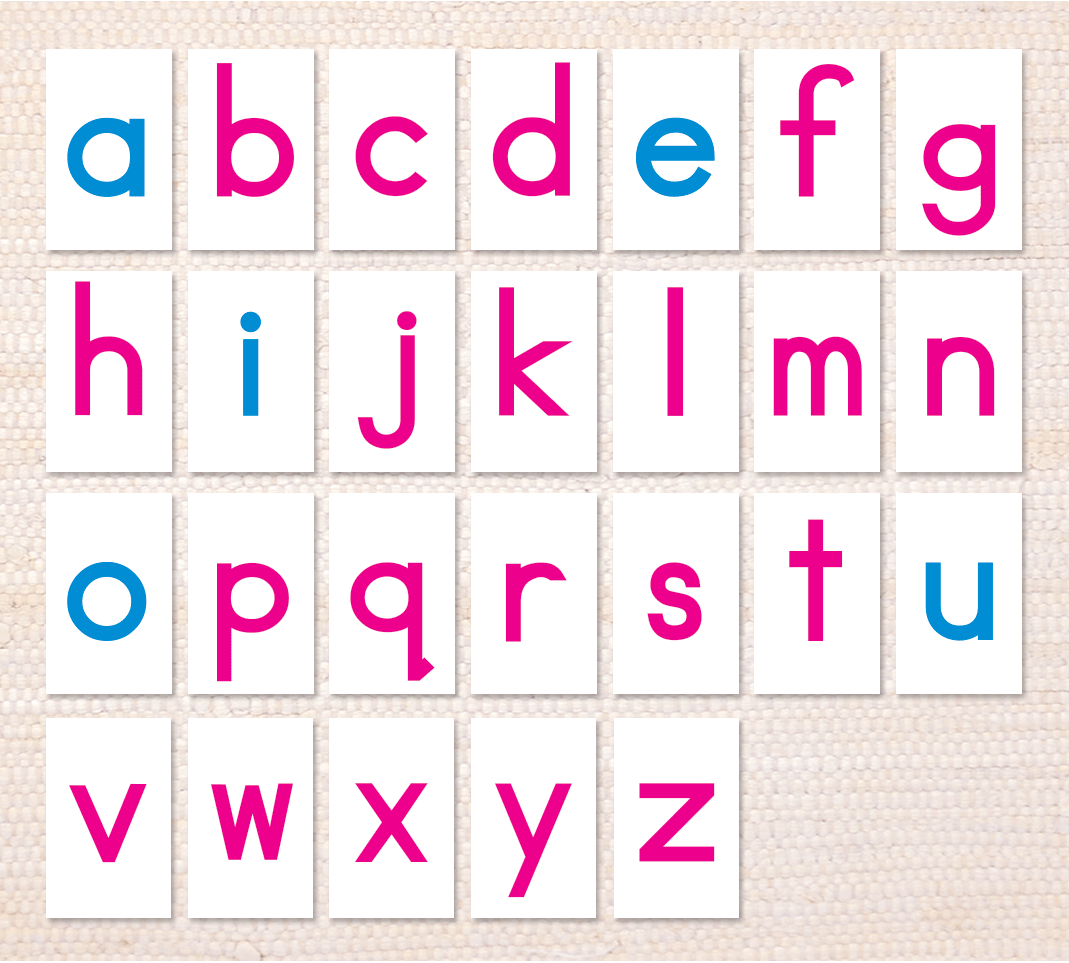 Cardstock Alphabet - Maitri Learning