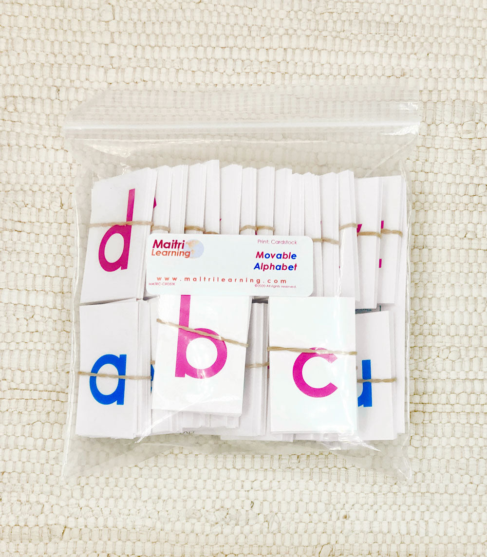 Cardstock Alphabet - Maitri Learning