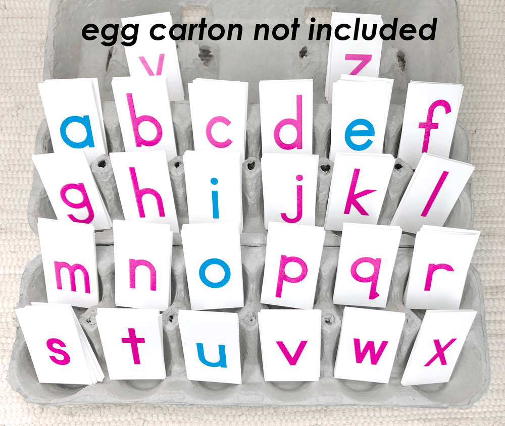 Cardstock Alphabet - Maitri Learning