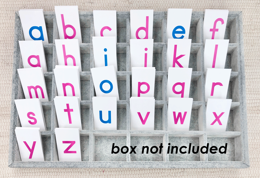 Cardstock Alphabet - Maitri Learning
