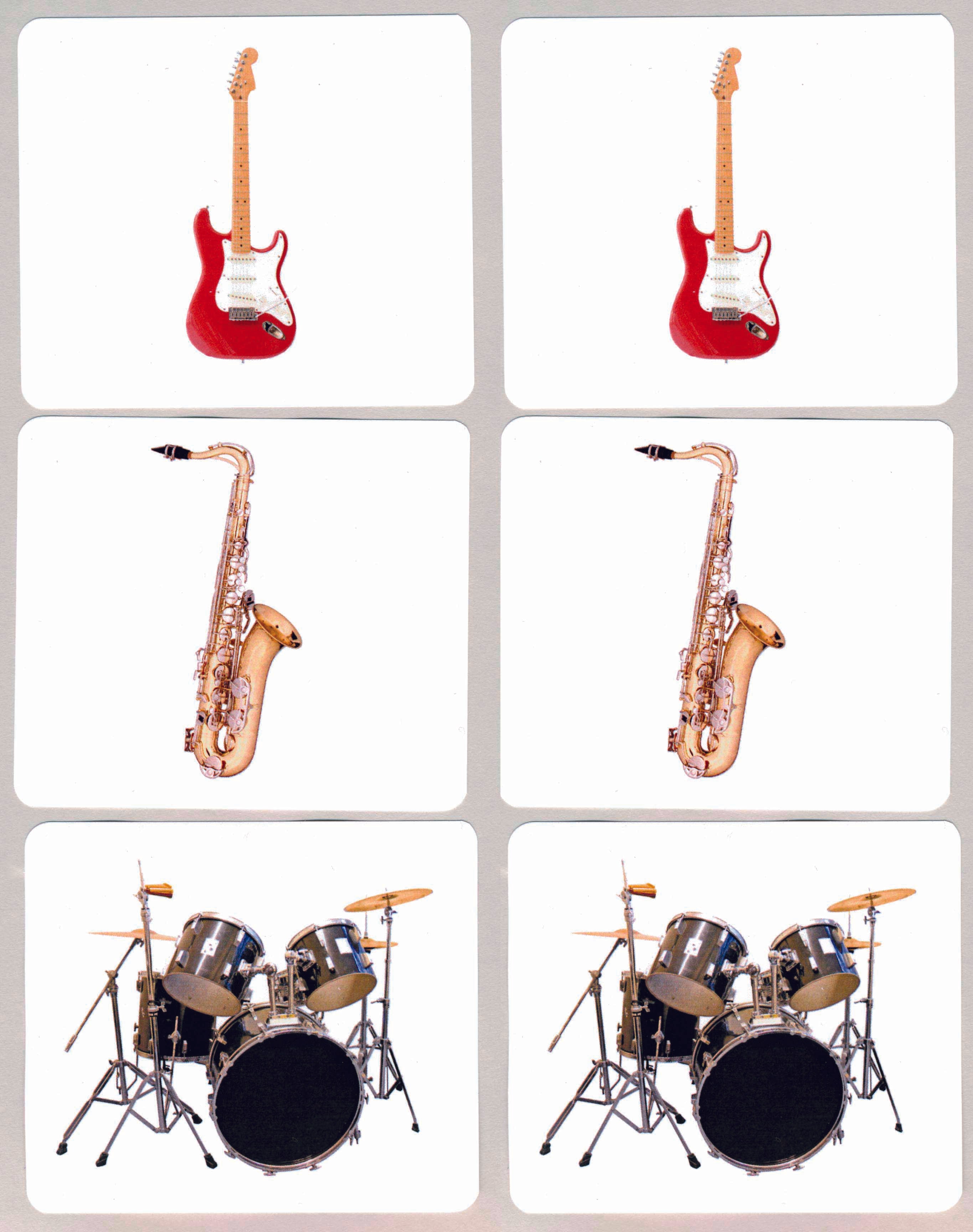 Popular Musical Instruments Matching - Maitri Learning