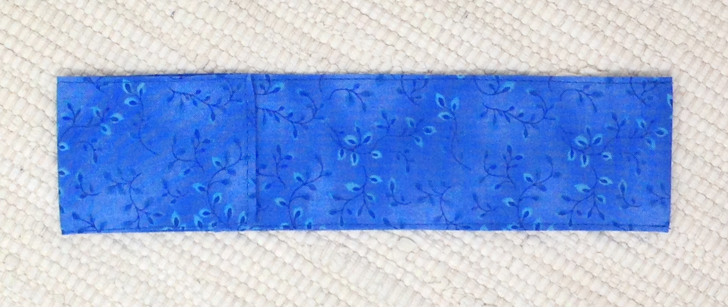 Blue long 1-pocket Fabric Organizer for Classroom Organization