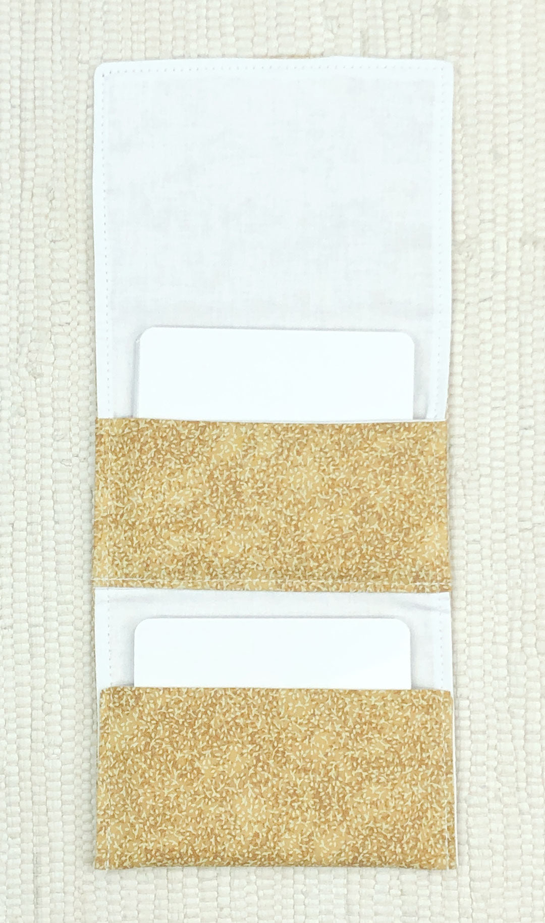 Tan 2-pocket Fabric Organizers for Classroom Organization