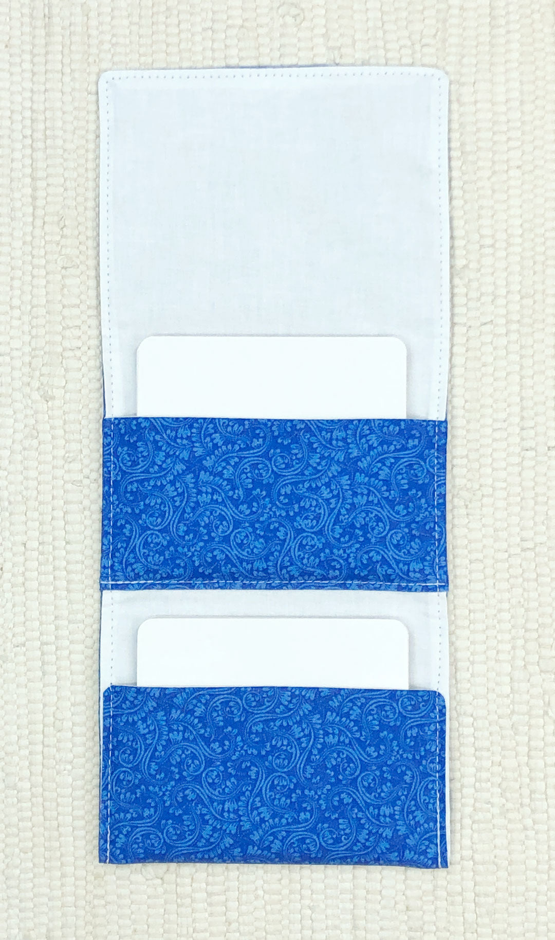 Blue 2-pocket Fabric Organizers for Classroom Organization