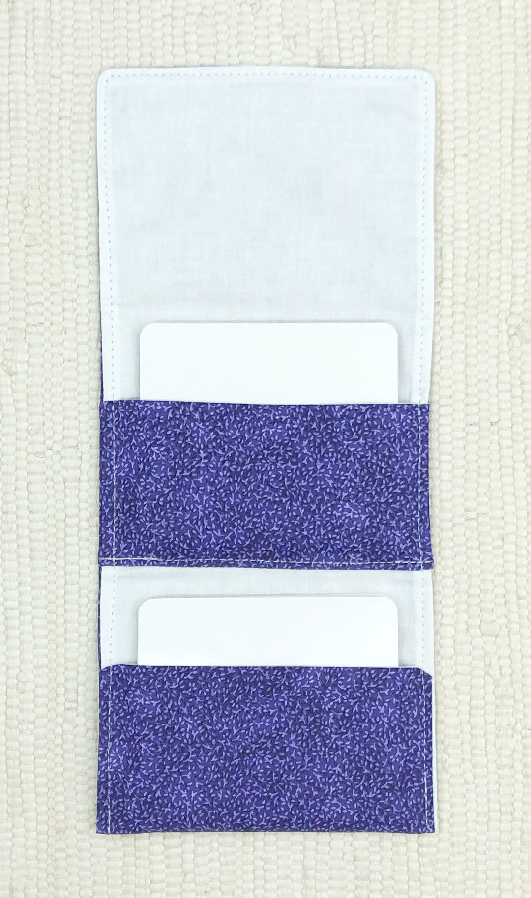 Purple 2-pocket Fabric Organizers for Classroom Organization
