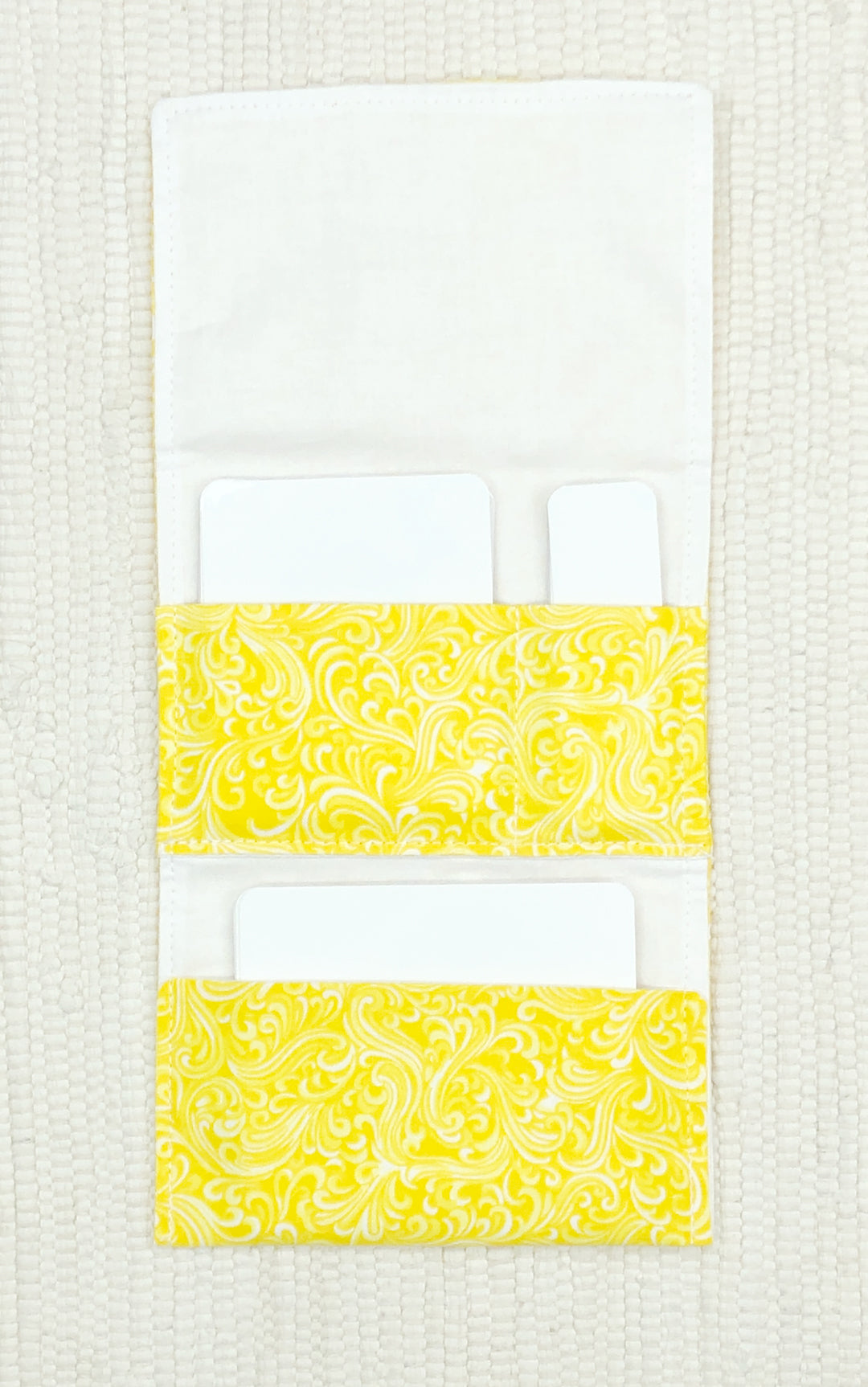 yellow 3-Pocket Fabric Organizer for Classroom Organization