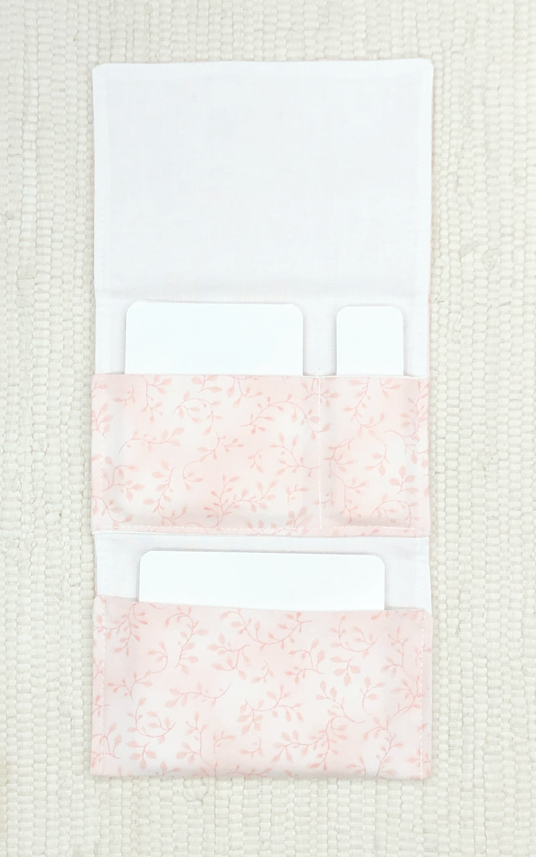 Peach 3-Pocket Fabric Organizer for Classroom Organization